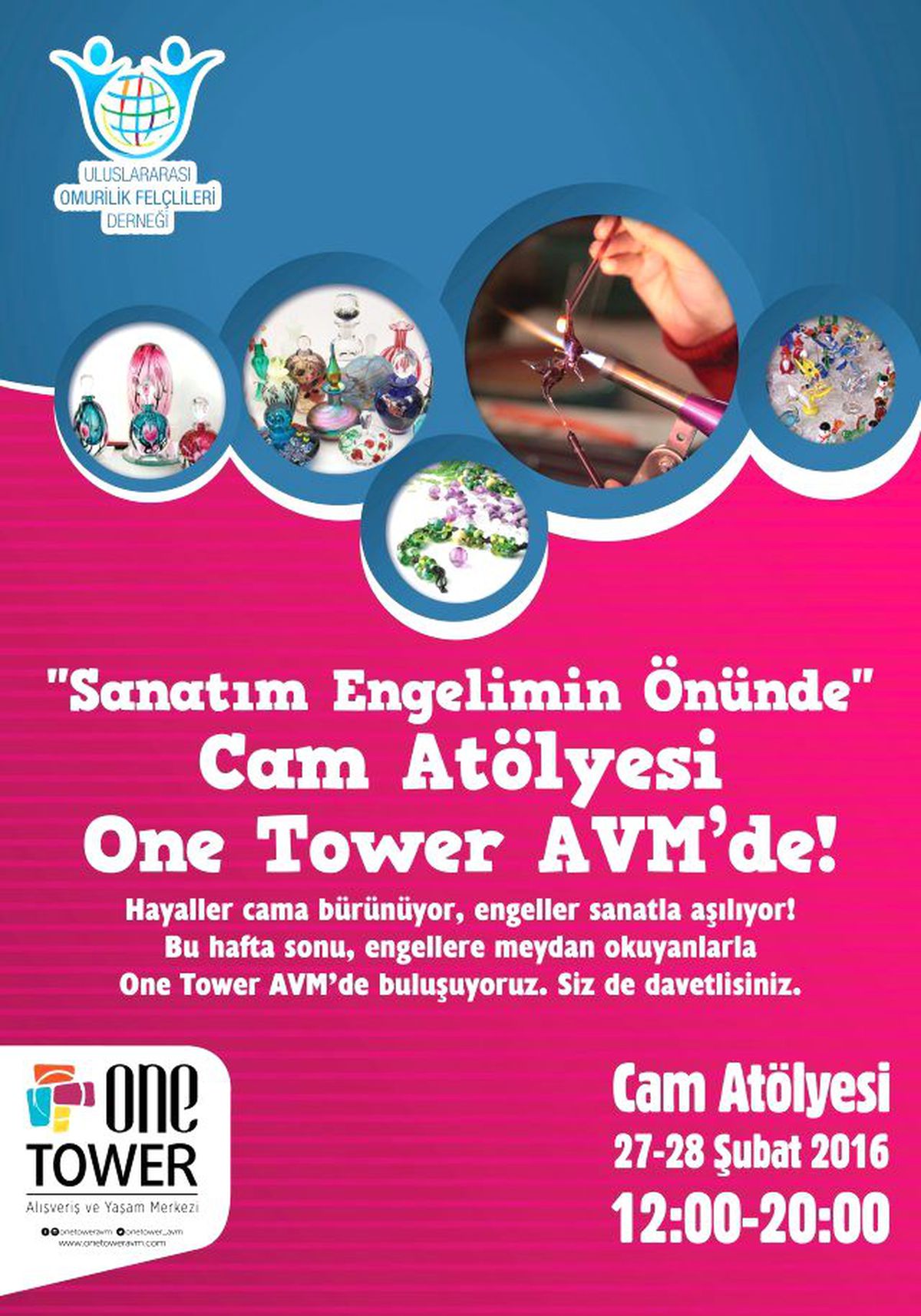 Camın "Engelli Bubacco"Ları One Tower Avm\'de