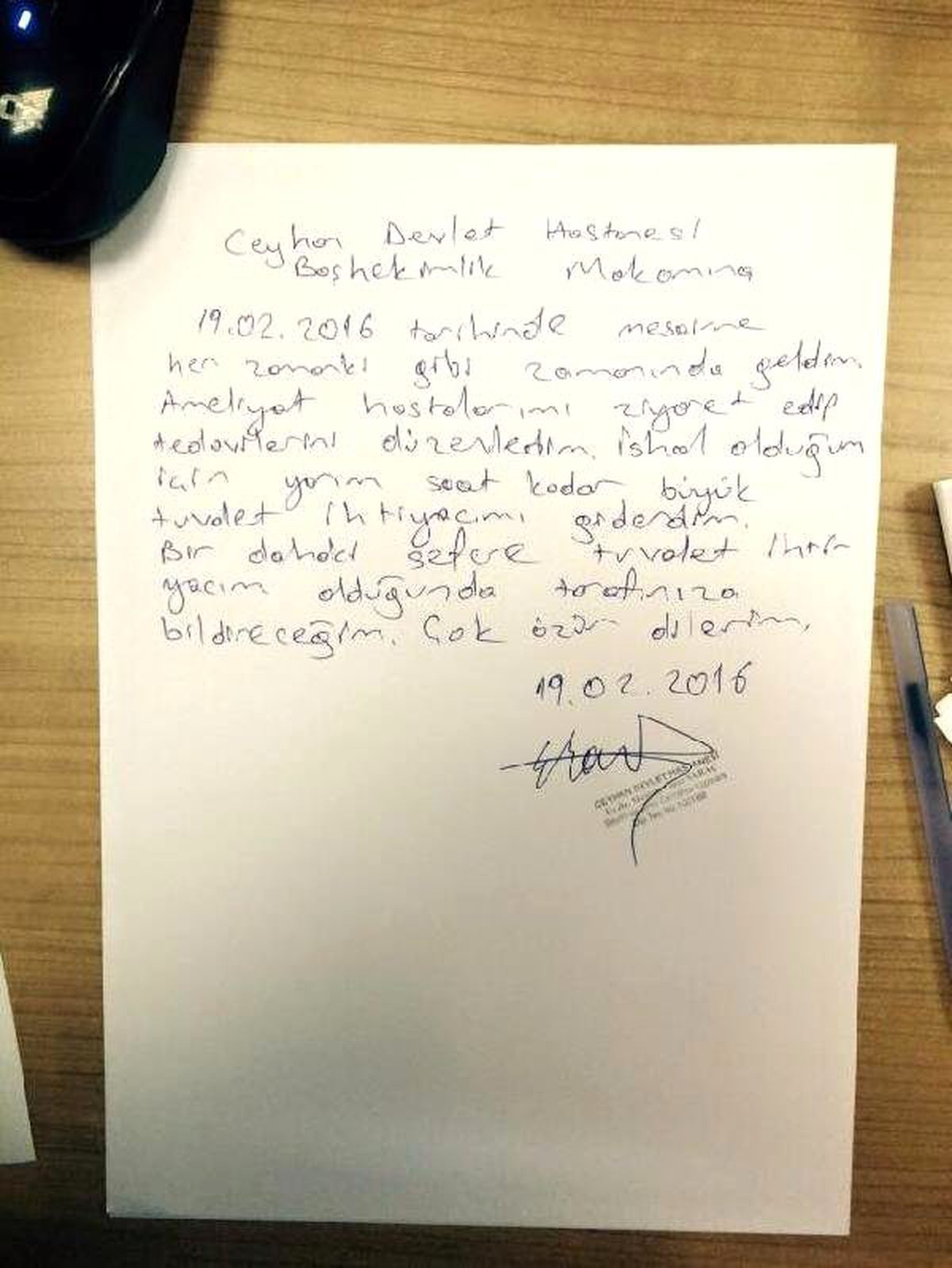 Mesaiye Geç Kalan Doktordan 'İshaldim' Savunması! Facebook'ta Paylaştı