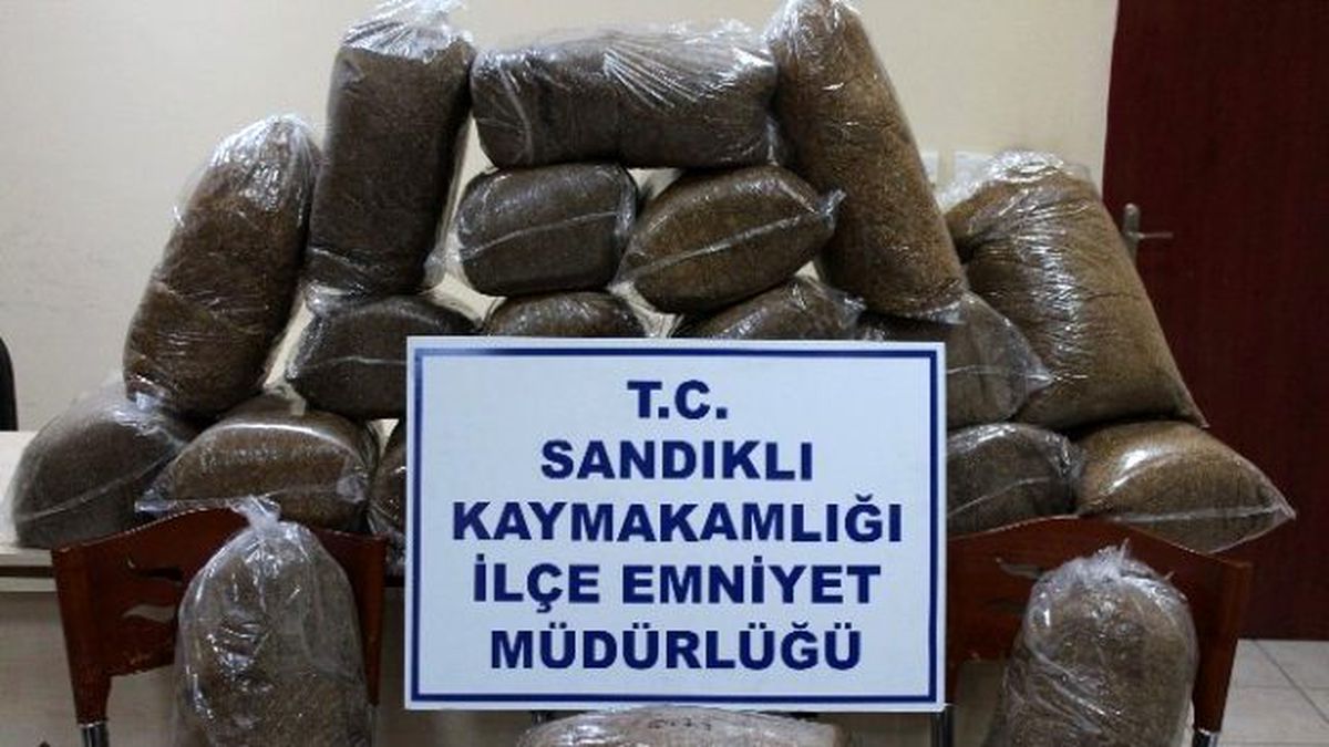 Sandıklı\'da 110 Kilo Kaçak Tütün Ele Geçirildi
