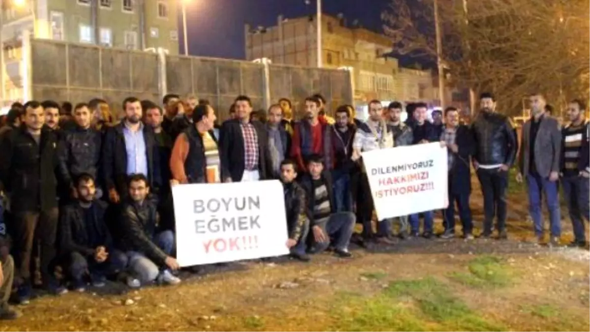 Şanlıurfa\'da Elektrik Arıza İşçileri Grev Başlattı