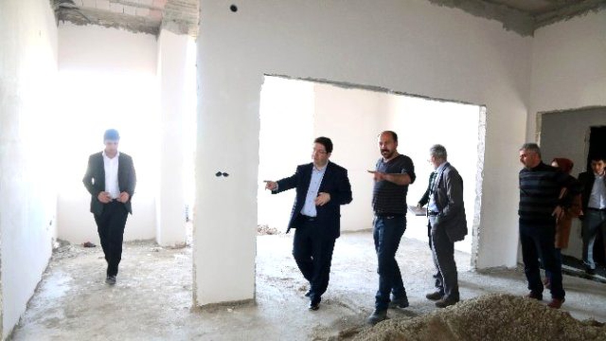 Başkan Yazgı Kadın Aktivite Merkezi İnşaatında İncelemede Bulundu