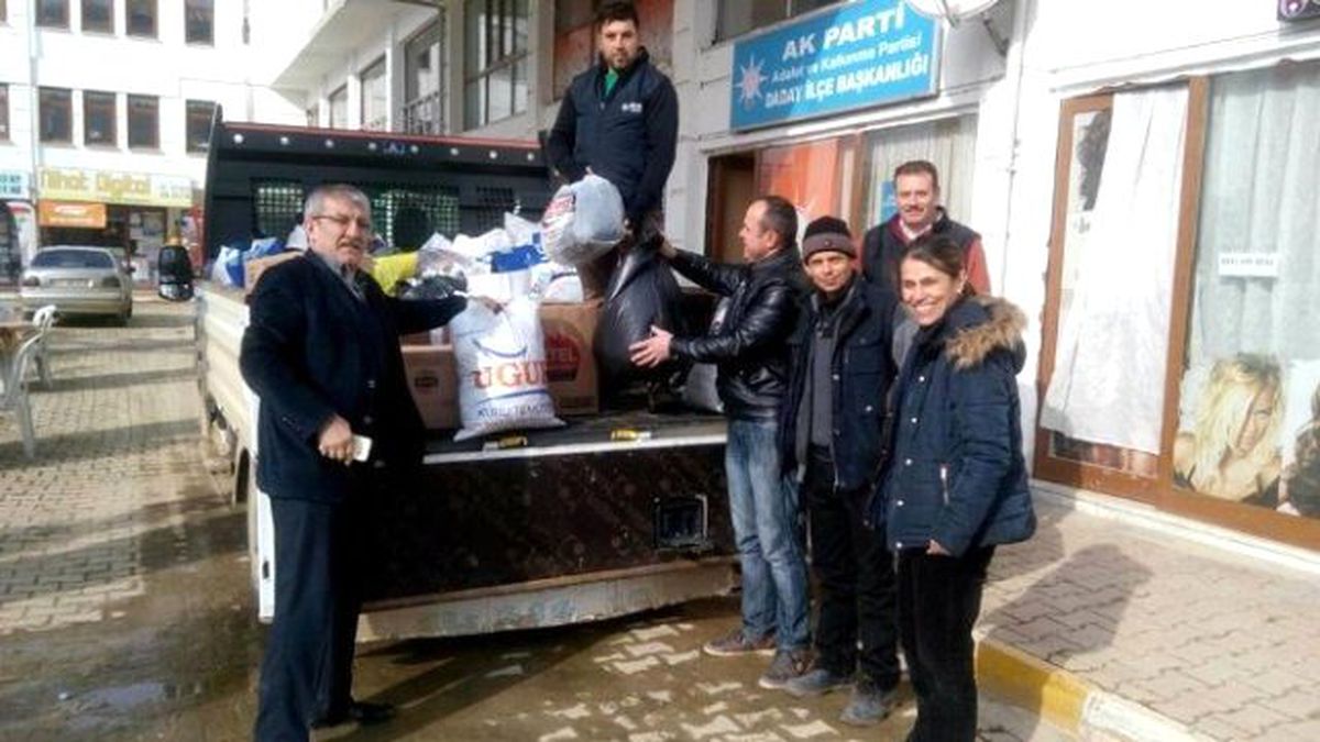 AK Parti Daday İlçe Başkanlığından Bayır Bucak Türkmenlerine Yardım