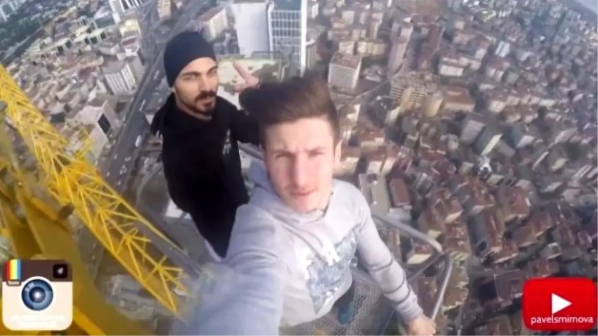 3. Köprü Selfie\'cileri, Bu Kez 240 Metre Yükseklikteki Vince Tırmandı