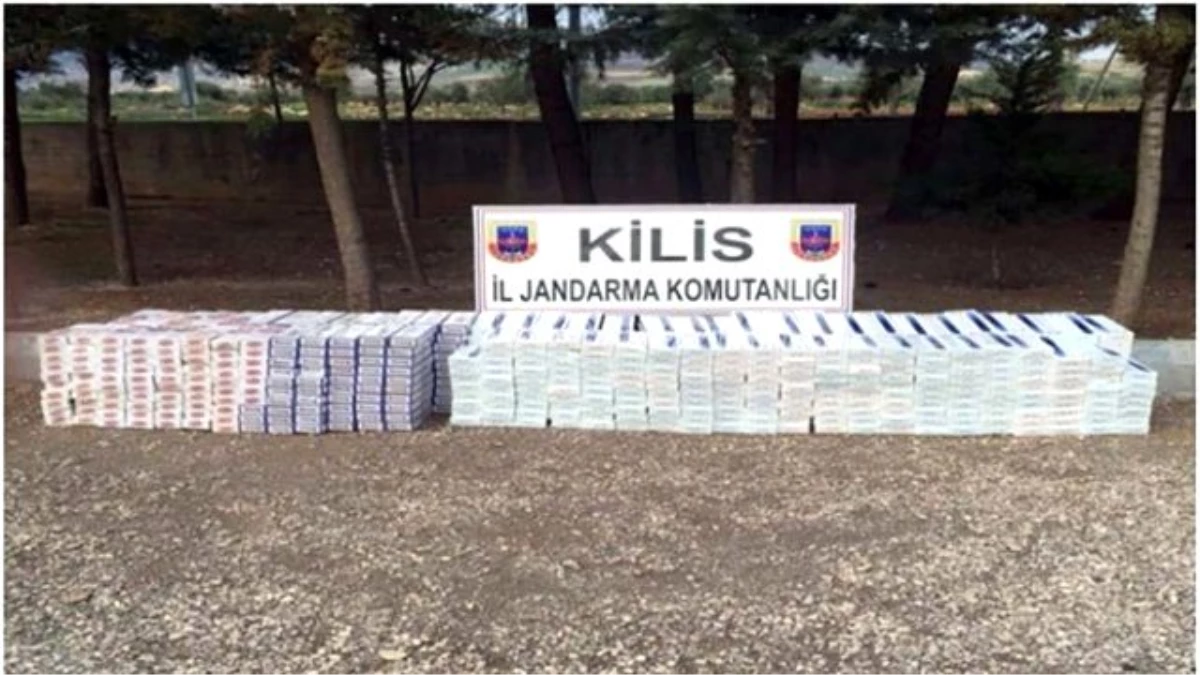 Kilis\'te 7 Bin Paket Kaçak Sigara Ele Geçirildi