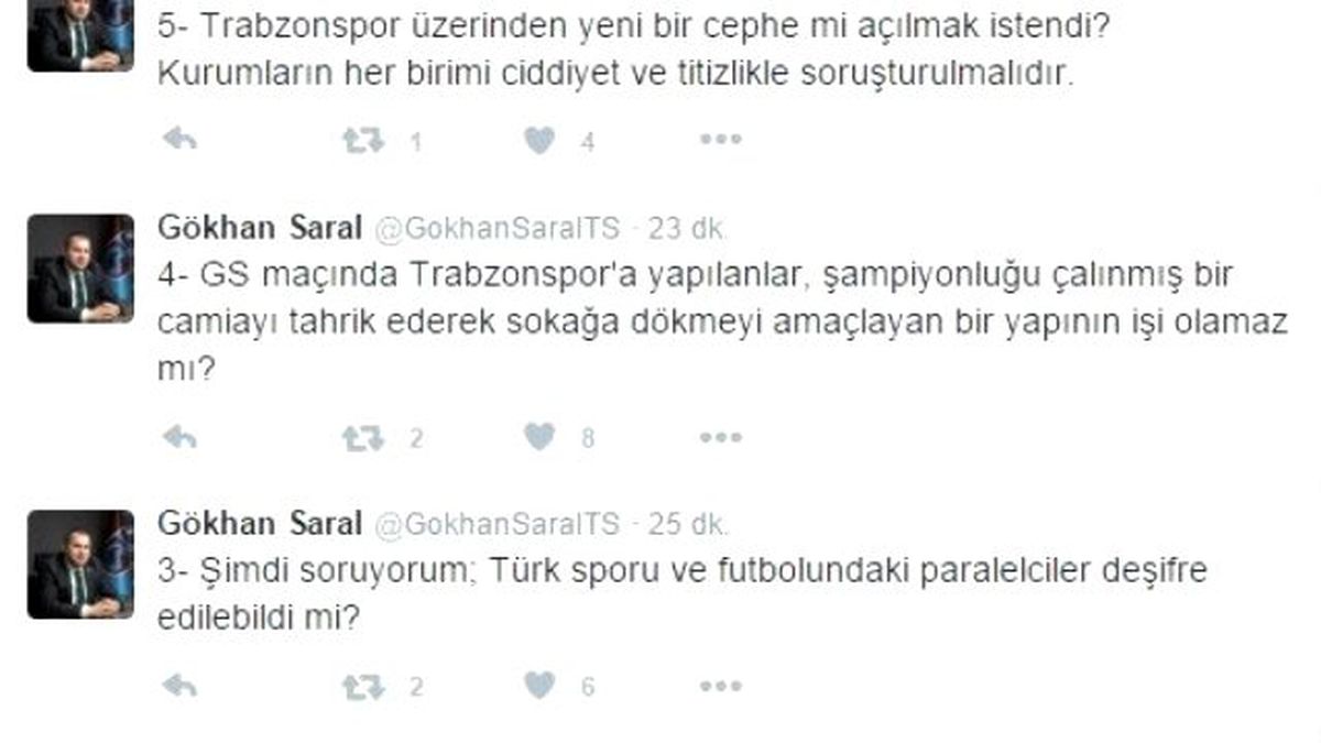 Saral\'dan Paralel Yapı İddiası