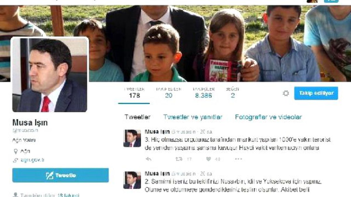 Ağrı Valisi Işın, Demirtaş'tan 'Hazret' Diye Söz Etti
