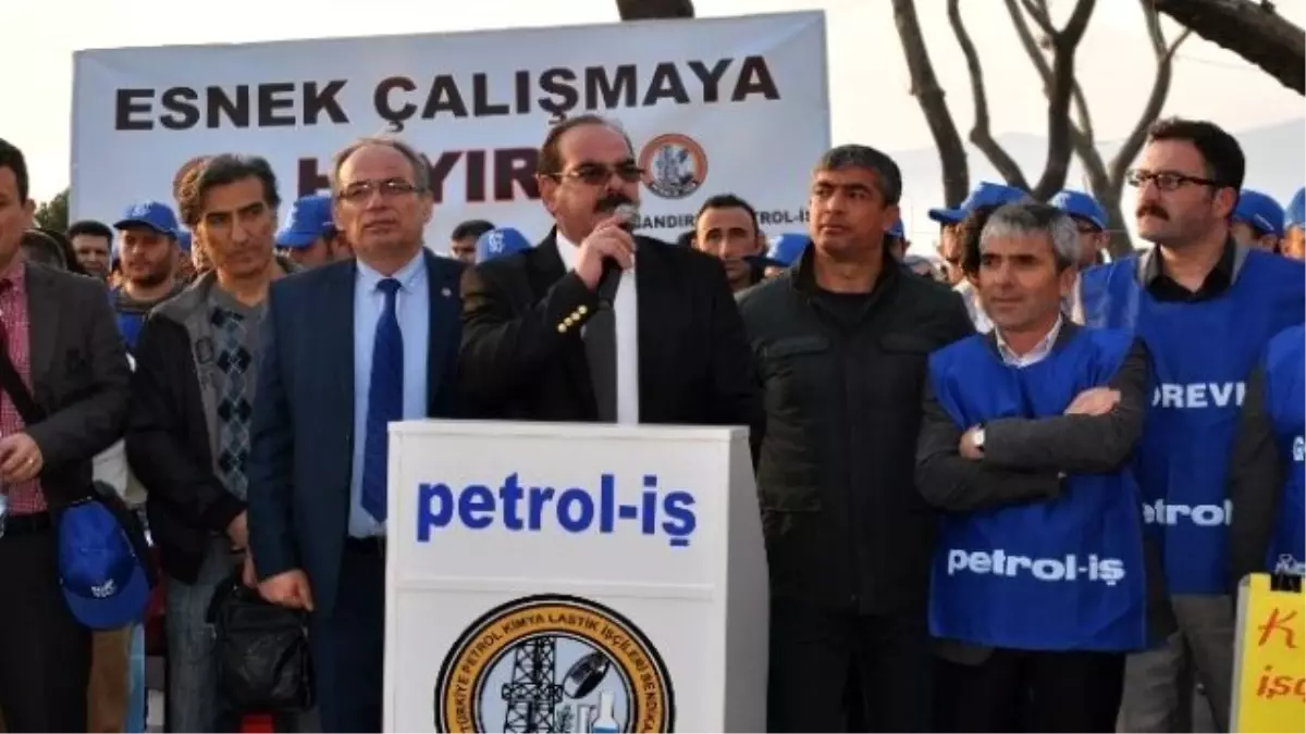 Bandırma Petrol İş\'ten Protesto