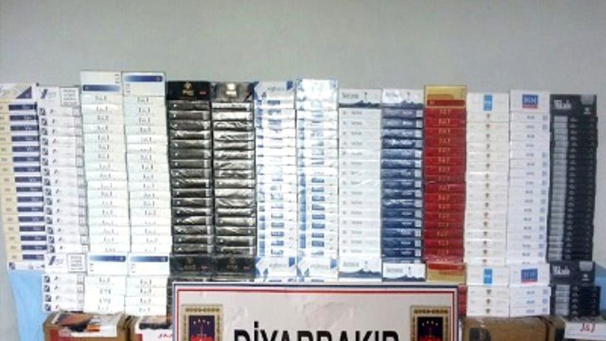 Diyarbakır\'da 110 Bin Paket Kaçak Sigara Ele Geçirildi