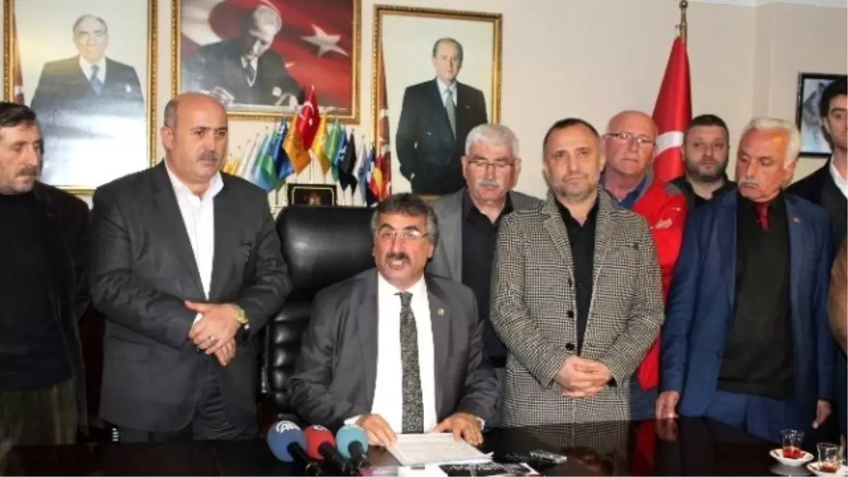 Görevden Alınan MHP Trabzon İl Başkanı Muammer Demeli Basın Toplantısı Düzenledi