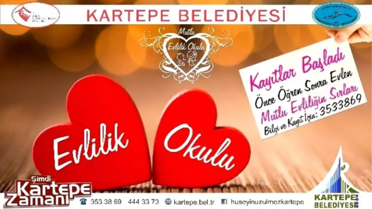 Kartepe\'de Mutlu Evlilik Okulu Açılıyor