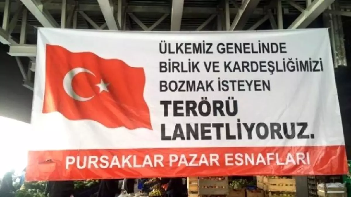 Pursaklar Esnafı Terörü Lanetledi