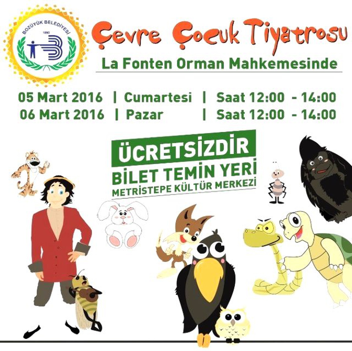 Çevre Çocuk Tiyatrosu Bozüyüklü Miniklerle Buluşuyor