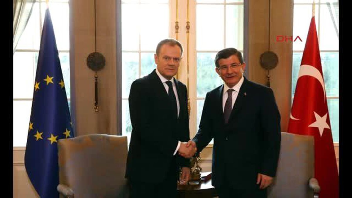 AB Konseyi Başkanı Donald Tusk Çankaya Köşkü\'nde