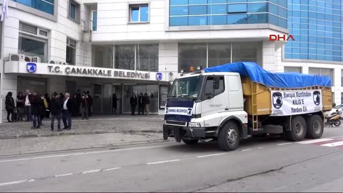 Çanakkale\'den Kilis\'teki Suriyelilere Gıda Yardımı