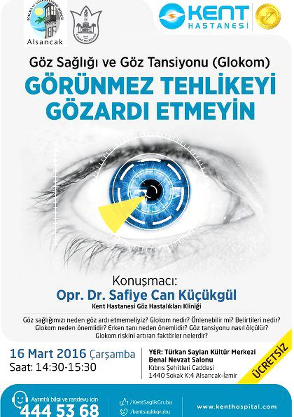 "Göz Sağlığı ve Göz Tansiyonu (Glokom)" Seminer