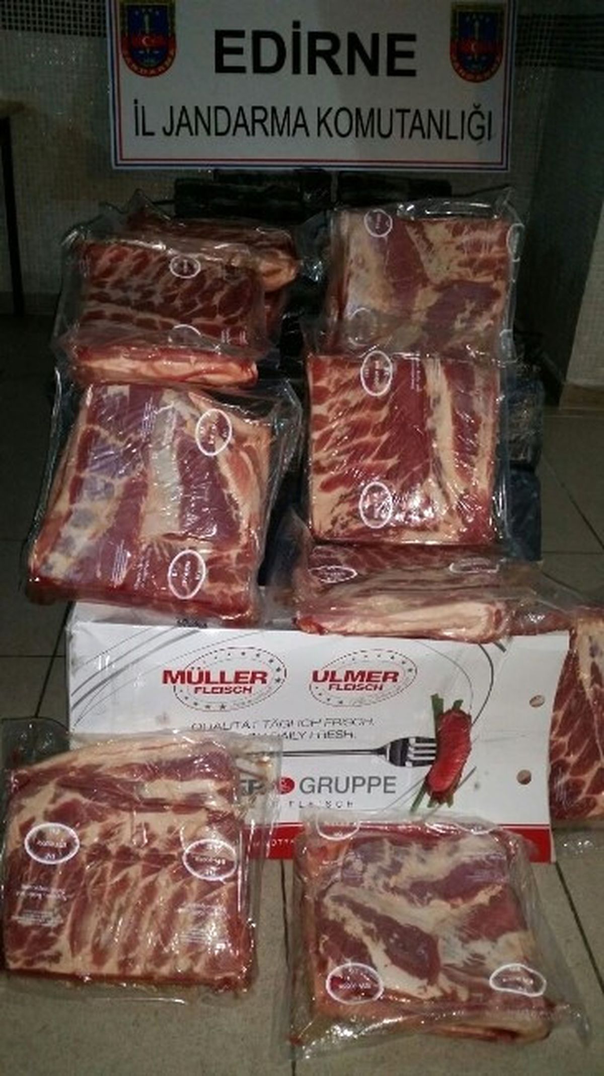 Jandarmadan Kaçak Et Operasyonu