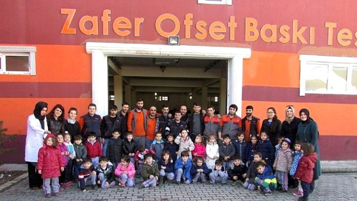 Minikler Kâğıdın Kitaba Dönüşümünü Gözlemlediler