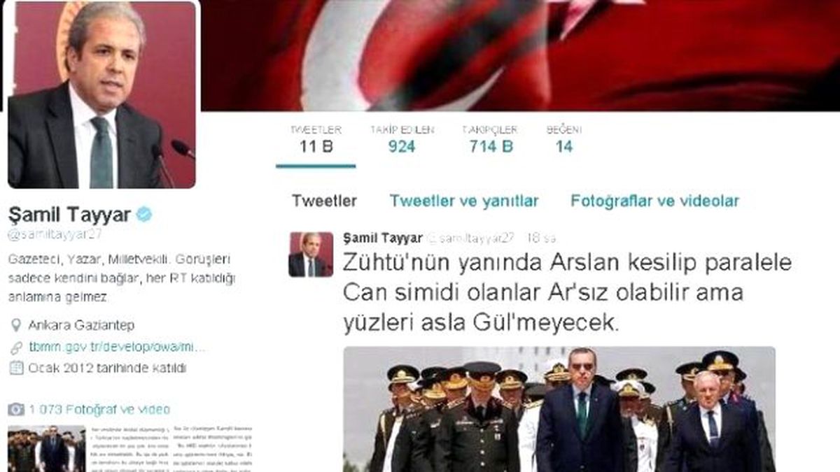 Şamil Tayyar\'dan İmalı Tweet