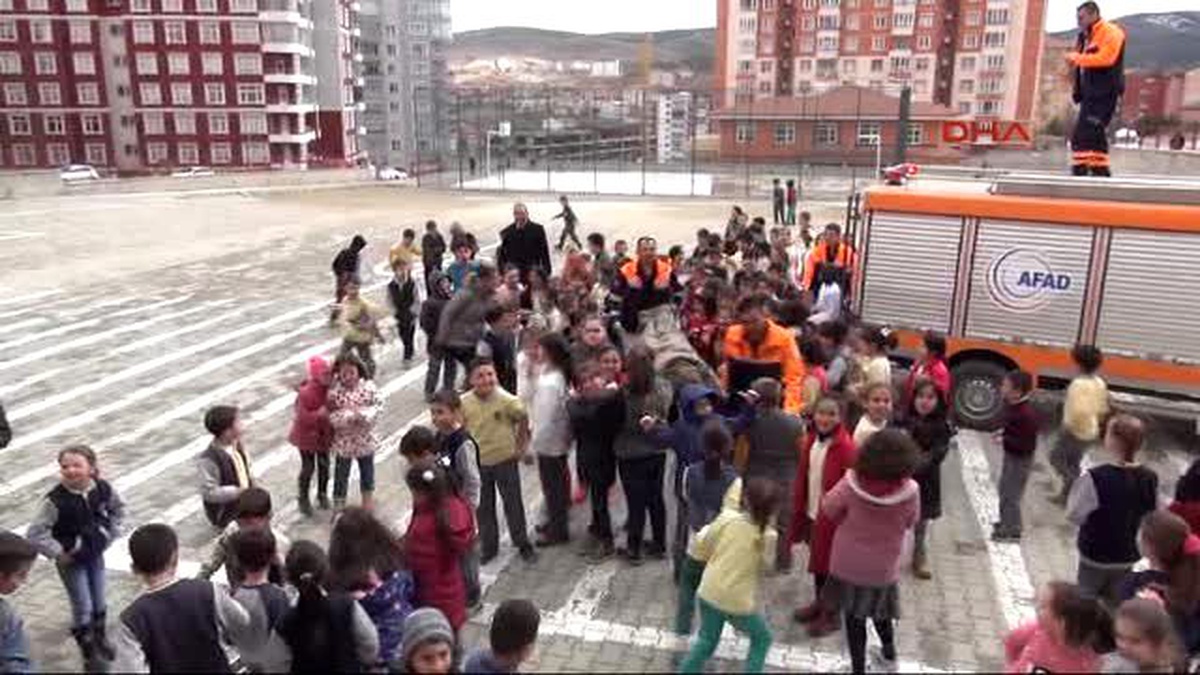 Yozgat - Tatbikatta Meraklı Çocuklar Görevlilere Zor Anlar Yaşattı