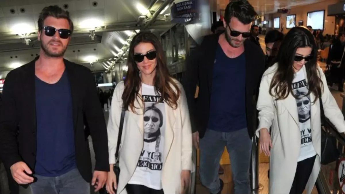 Kıvanç Tatlıtuğ ile Başak Dizer Balayından Döndü