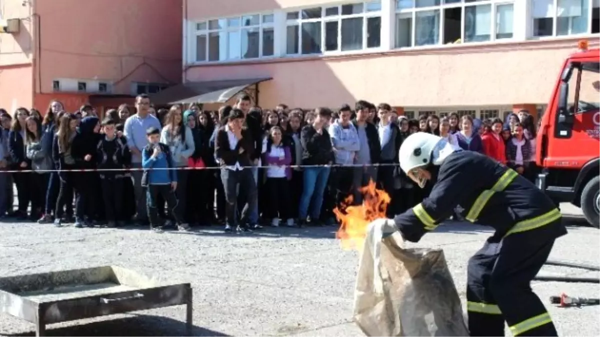 Okulda Yangın Tatbikatı