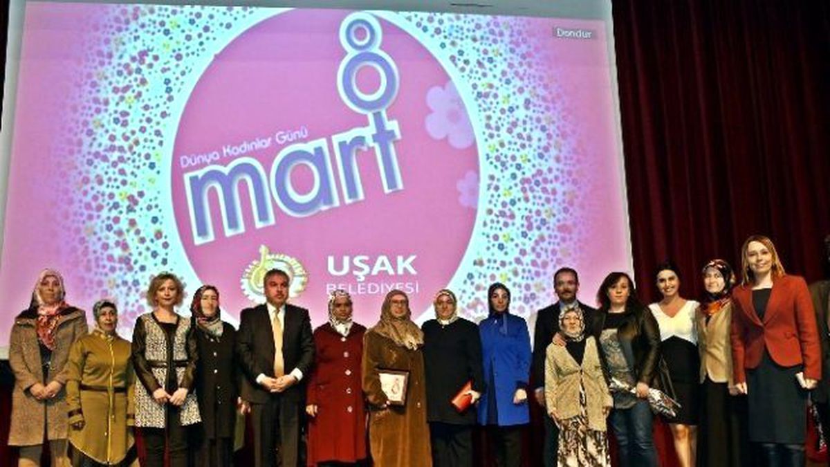 Uşak\'ta Kadınlar Günü Etkinliği