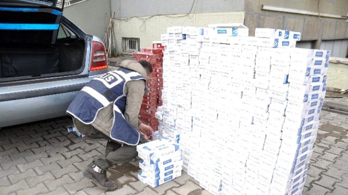 Muş\'ta 8 Bin 500 Paket Kaçak Sigara Ele Geçirildi