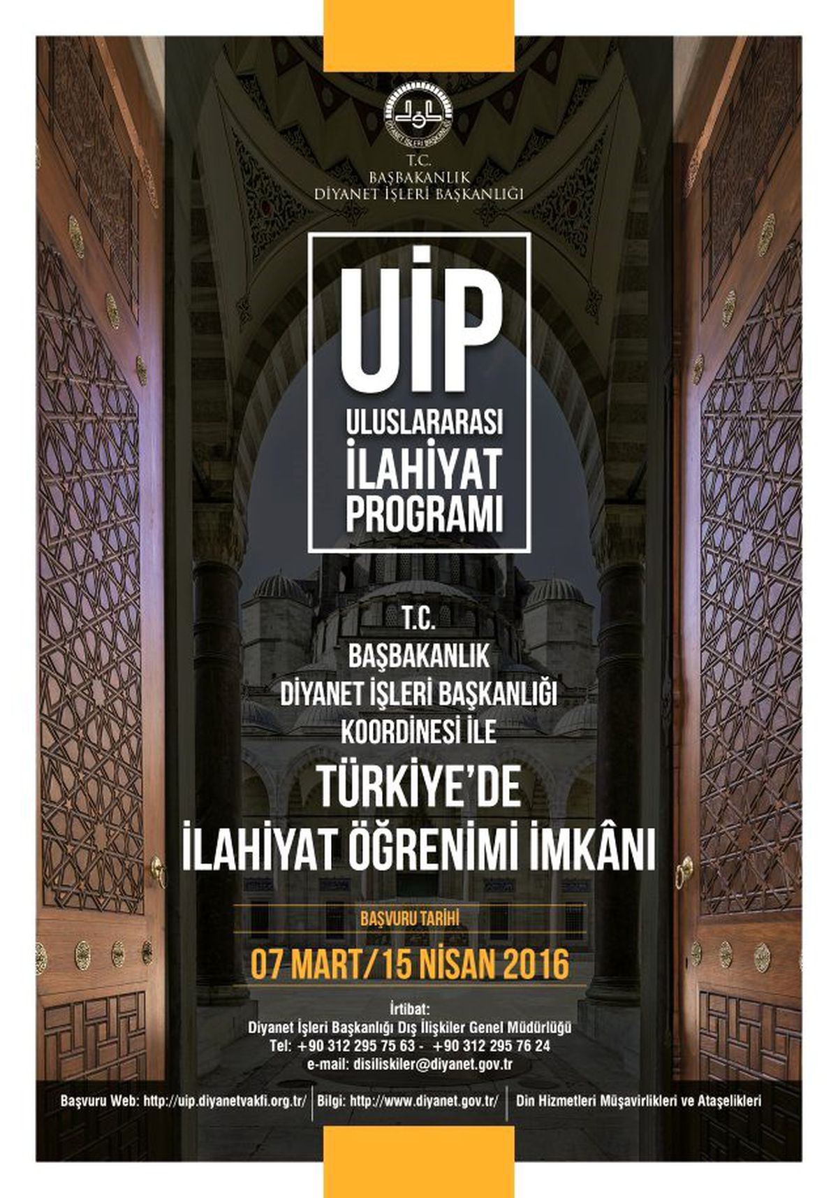 Uluslararası İlahiyat Programı Başvuruları