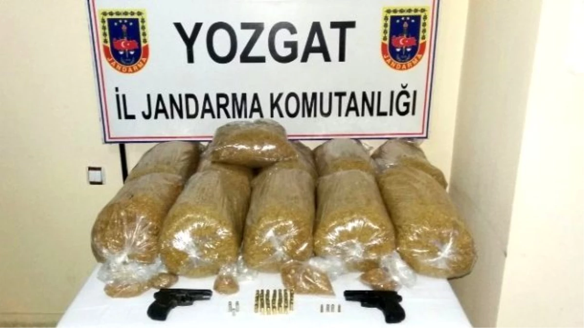 Yozgat Jandarma 55 Kg Kaçak Tütün Yakaladı
