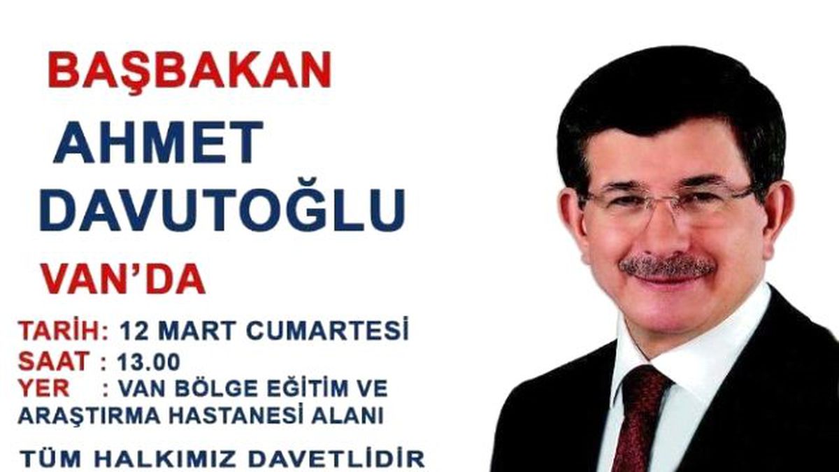 Başbakan Davutoğlu Van\'a Geliyor