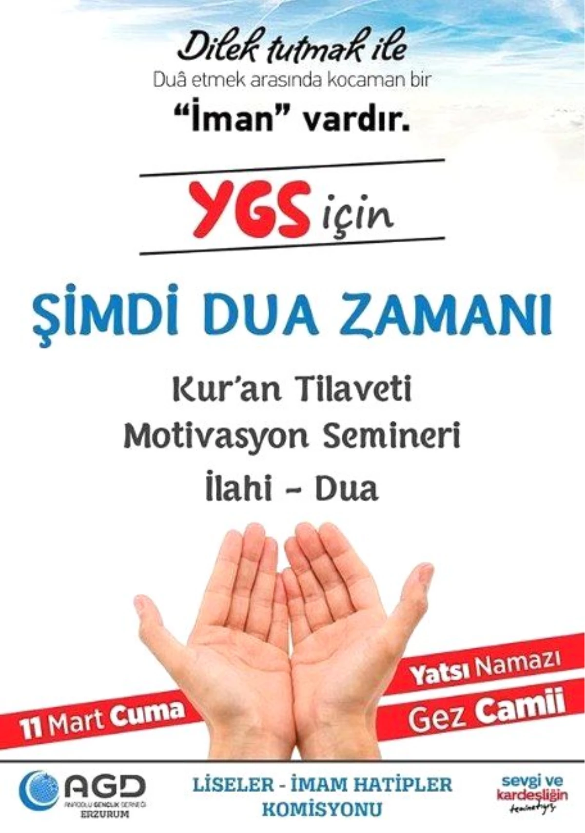 Erzurum Agd\'den Ygs Etkinliği