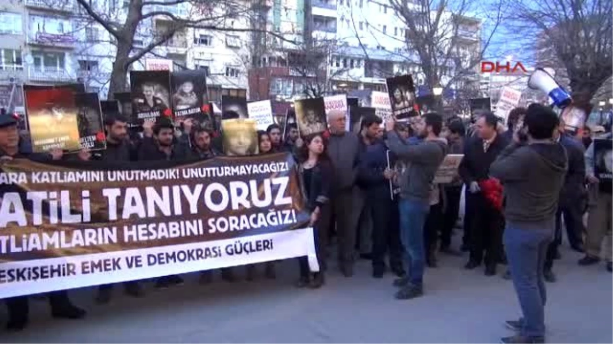 Eskişehir Ankara\'daki Bombalı Saldırı 5\'inci Ayında Eskişehir\'de Protesto Edildi