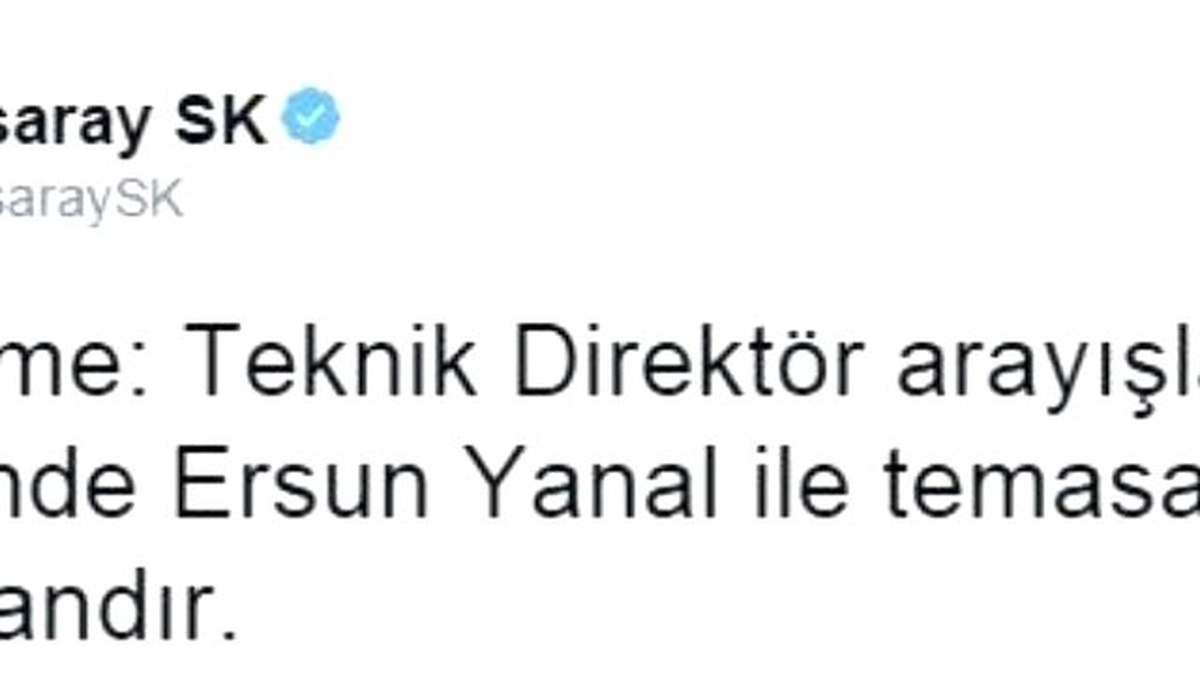 Galatasaray, Ersun Yanal Haberlerini Yalanladı