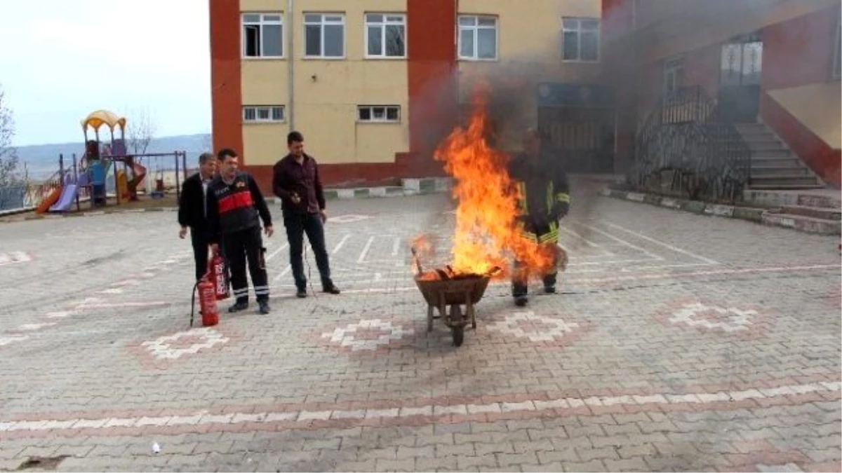 Okulda Yangın Tatbikatı