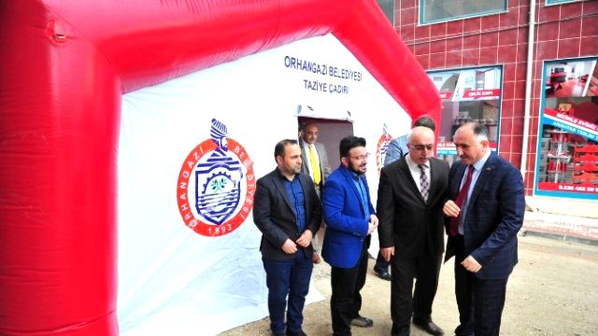 Orhangazi Belediyesi\'nden Taziye Çadırı