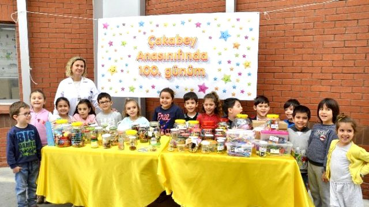 100 Yeni Bilgi Öğrenen Öğrencilerden Partili Kutlama