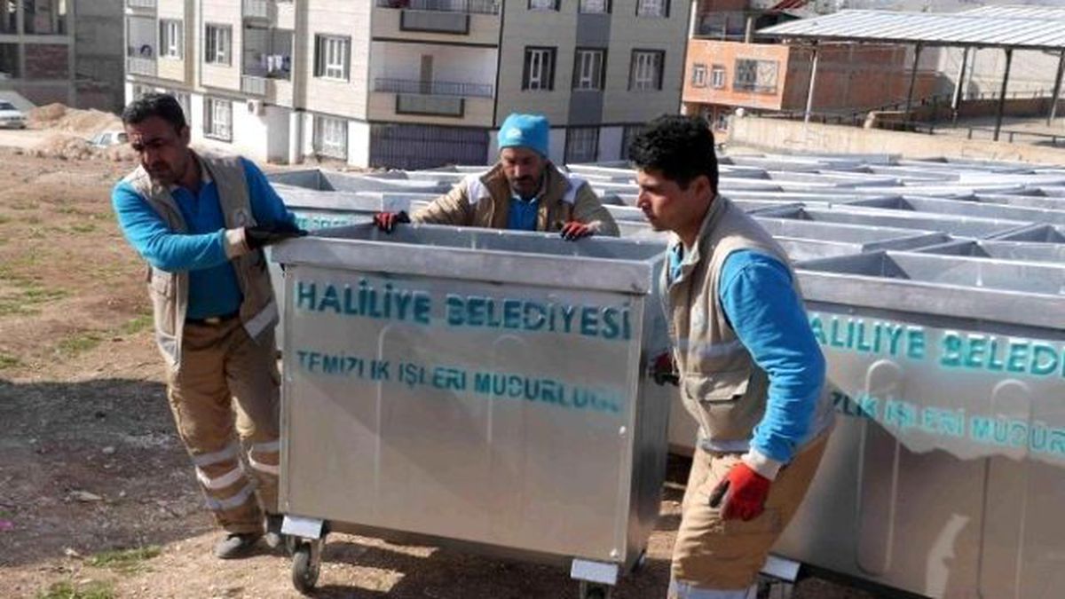 Haliliye\'deki Çöp Konteynerleri Yenilendi