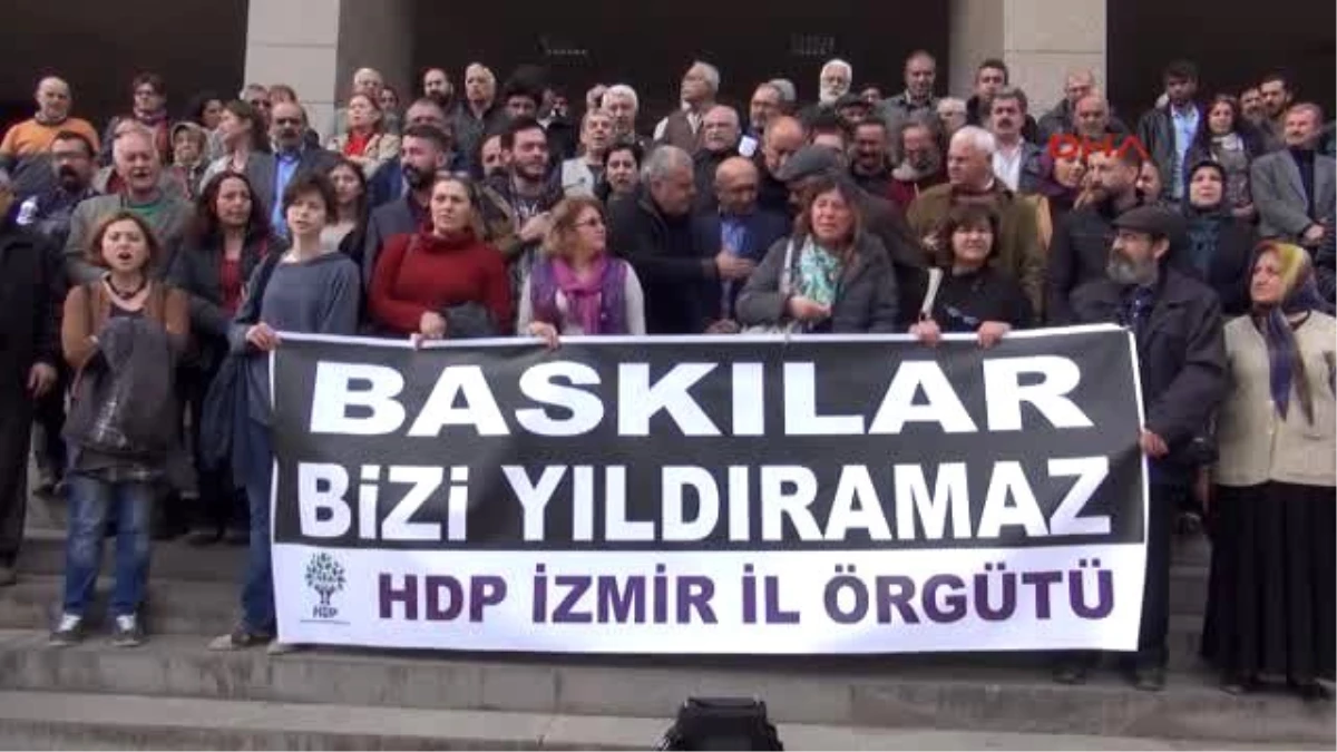 İzmir - Hdp Milletvekillerinden Gözaltı Tepkisi