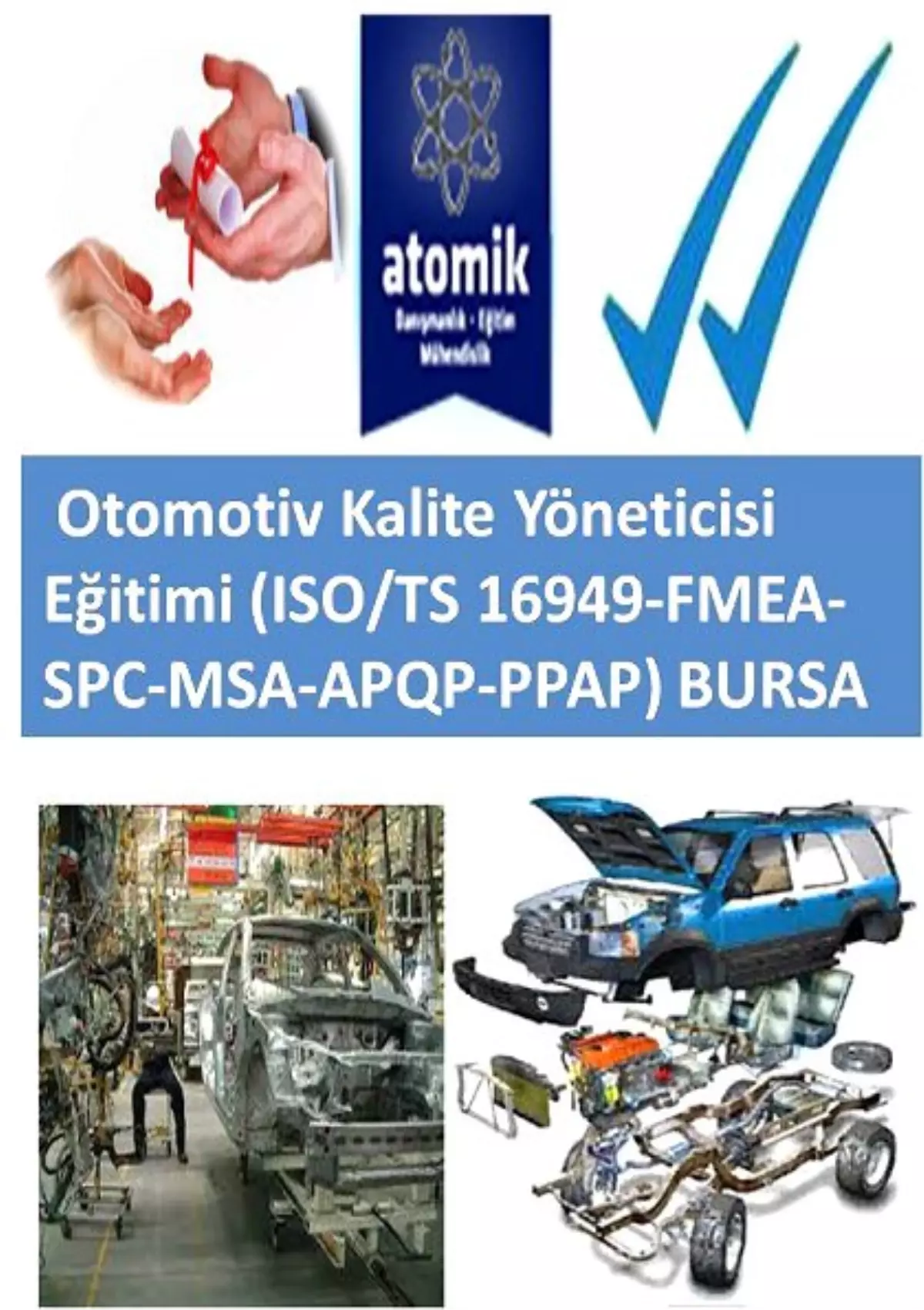 Otomotiv Kalite Yöneticisi Eğitimi (Fmea-Spc) Bursa