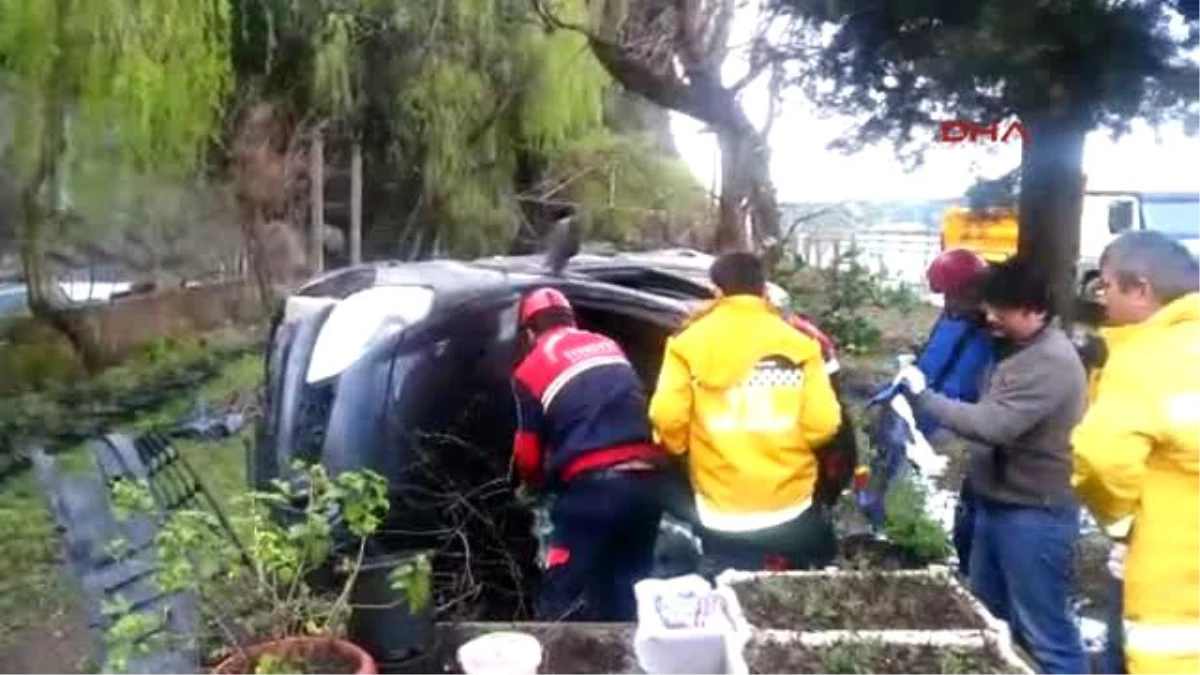 Zonguldak Otomobil Takla Attı: 2 Yaralı