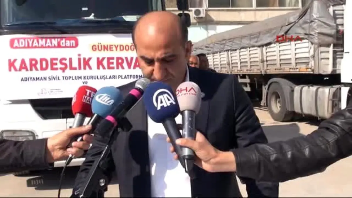 Adıyaman?da Diyarbakır?a 3 Tır Yardım Gönderildi