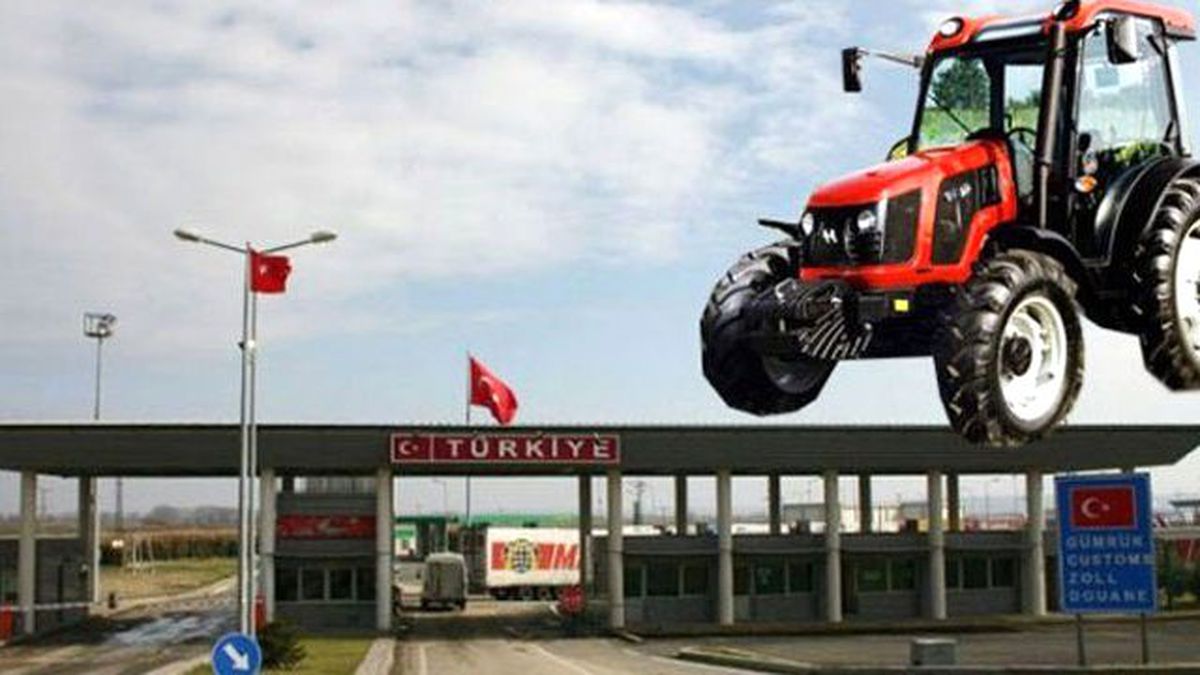 Alkollü Traktör Sürücüsü Bulgaristan'a Geçti, Gözaltına Alındı