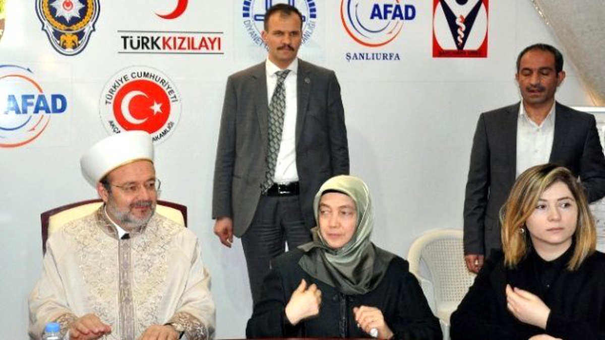 Diyanet İşleri Başkanı Görmez, Çadır Kentte Mültecilerle Bir Araya Geldi
