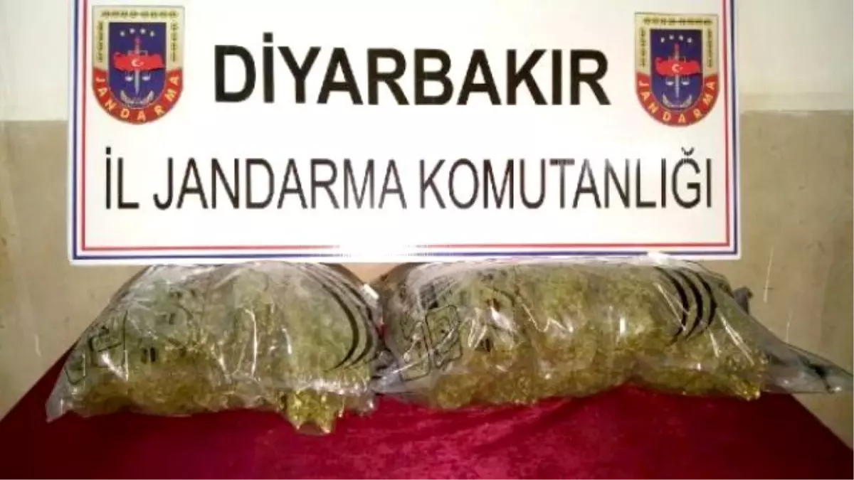 Diyarbakır\'da 10 Kilogram Esrar Ele Geçirildi