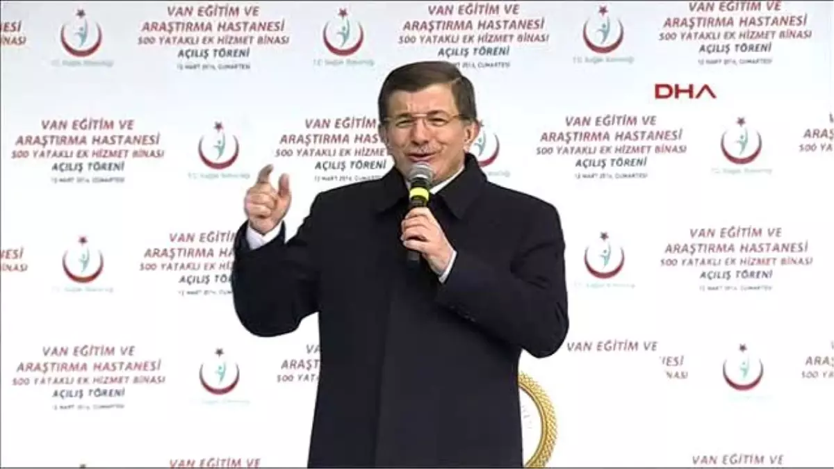 Van- Başbakan Davutoğlu Merkez 500 Yataklı Kadın Doğum ve Çocuk Hastanesi Açılış Töreninde Konuştu...