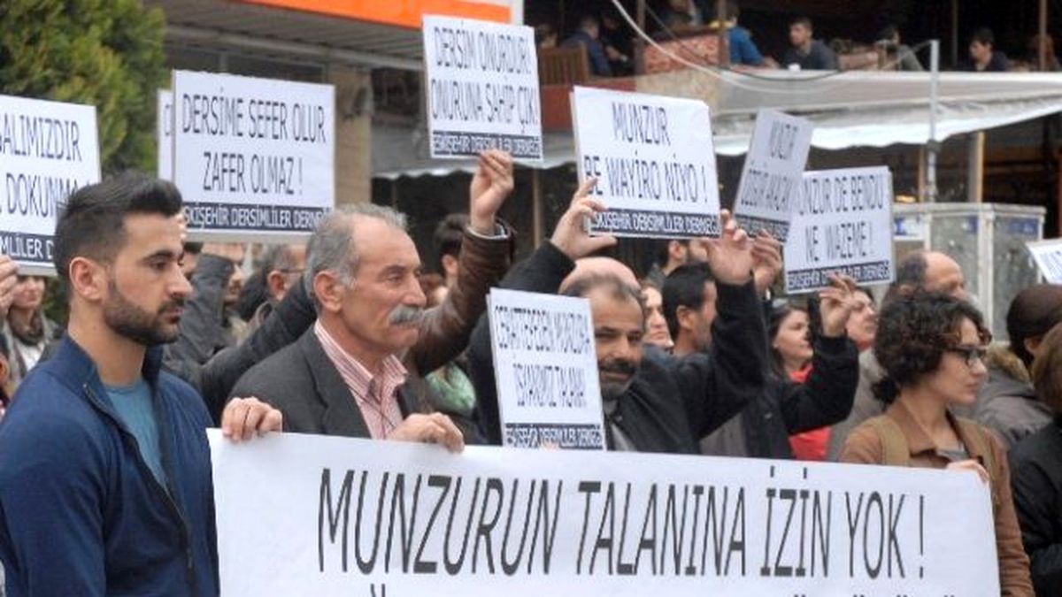 Eskişehir Dersimliler Derneği\'nden \'Munzur\' Protestosu