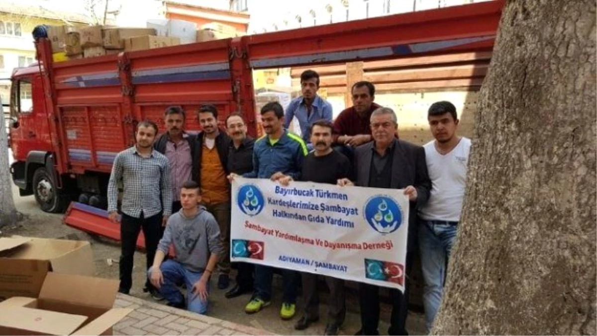 Şambayat\'tan, Bayır Bucak Türkmenlerine Gıda Yardımı