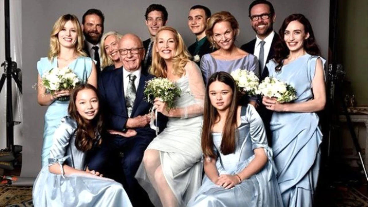 Medya İmparatoru Rupert Murdoch\'ın Düğününden İlk Kare