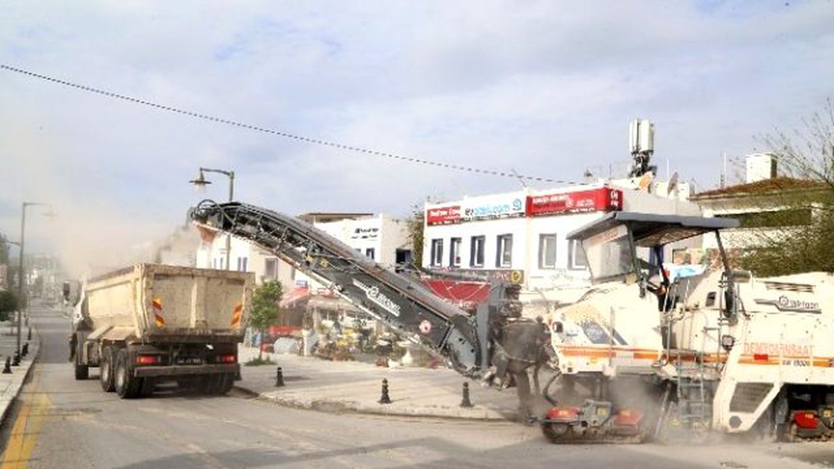 Bodrum\'da Cevat Şakir Caddesi Yenileniyor