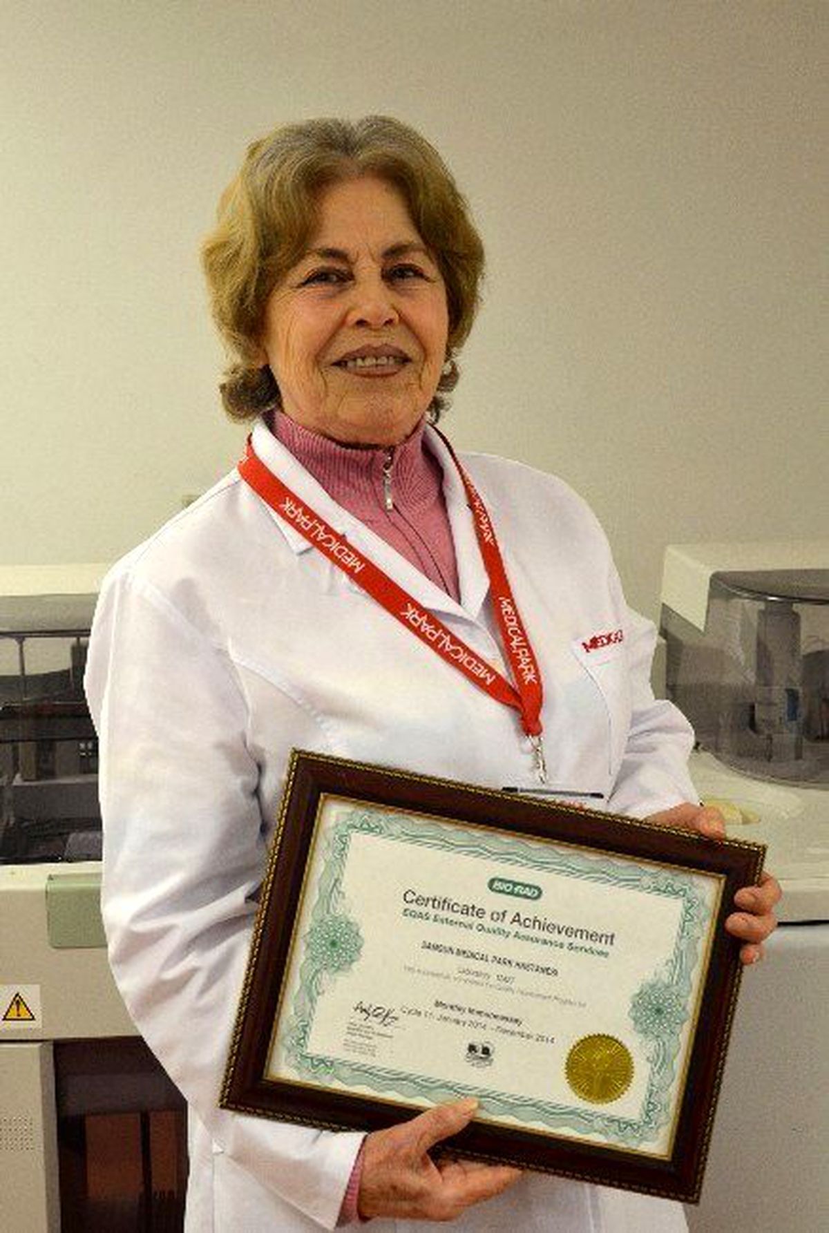 Laboratuvara Başarı Belgesi